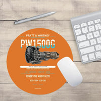 Thumbnail for PW1500G design on orange round mouse pad