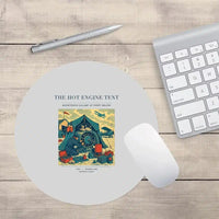 Thumbnail for VINTAGE G4356 - The Hot Engine Tent - Designed Mouse Pads design on lightgray round