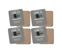 Thumbnail for CFM LEAP-1A design on gray 4 pieces set coaster