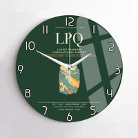 Thumbnail for Luang Prabang International Airport LPQ Wall-Clock No-Frame - Dark Green