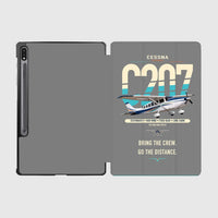 Thumbnail for Cessna T207A Stationair 8 design on gray samsung tablet tablet case