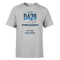 Thumbnail for Diamond DA20 design on light gray t-shirt, single-side print