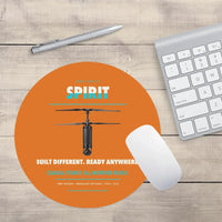 Thumbnail for Ascent AeroSystems Spirit design on orange round mouse pad