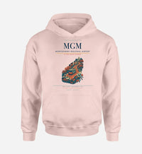 Thumbnail for Montgomery Regional Airport (MGM) design on pink hoodie single-side print