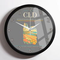 Thumbnail for McClellan-Palomar Airport (CLD) design on gray framed wall clock