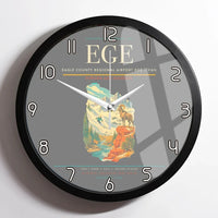 Thumbnail for Eagle County Regional Airport (EGE) design on gray framed wall clock
