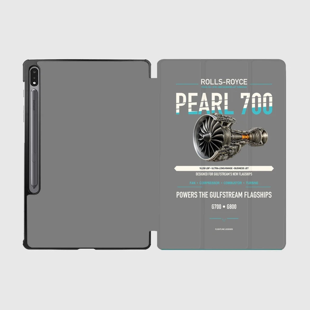 PEARL 700 design on gray samsung tablet tablet case