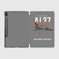 Thumbnail for Saab AJ 37 Viggen design on gray samsung tablet tablet case