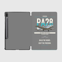 Thumbnail for Piper PA-28 Cherokee design on gray samsung tablet tablet case