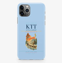 Thumbnail for Kittilä Airport (KTT) design on light blue iPhone 16 Pro MagSafe case