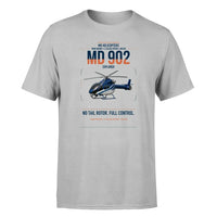 Thumbnail for MD Helicopters MD 902 Explorer design on light gray t-shirt, single-side print