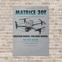 Thumbnail for DJI Matrice 30T vertical canvas print - no frame - light gray background