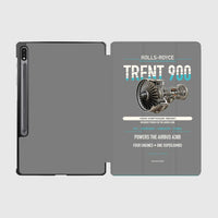Thumbnail for TRENT 900 design on gray samsung tablet tablet case