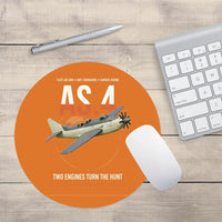 Thumbnail for Fairey Gannet AS.4 design on orange round mouse pad