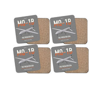 Thumbnail for MQ-1B Predator design on gray 4 pieces set coaster