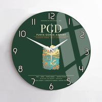 Thumbnail for Punta Gorda Airport PGD Wall-Clock No-Frame - Dark Green