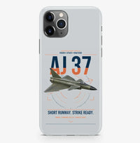 Thumbnail for Saab AJ 37 Viggen design on light gray magsafe iphone case, for iPhone Pro Max