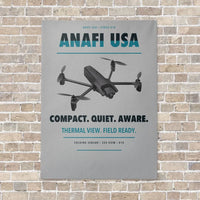 Thumbnail for Parrot ANAFI USA vertical canvas print - no frame - light gray background