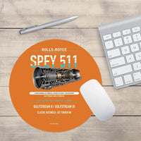 Thumbnail for SPEY 511 design on orange round mouse pad