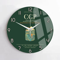 Thumbnail for Shah Amanat International Airport Chattogram CGP Wall-Clock No-Frame - Dark Green