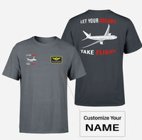Thumbnail for Let Your Dreams Take Flight Designed Double-Side T-Shirts - view 11