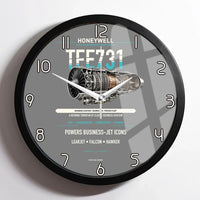 Thumbnail for TFE731 design on gray framed wall clock