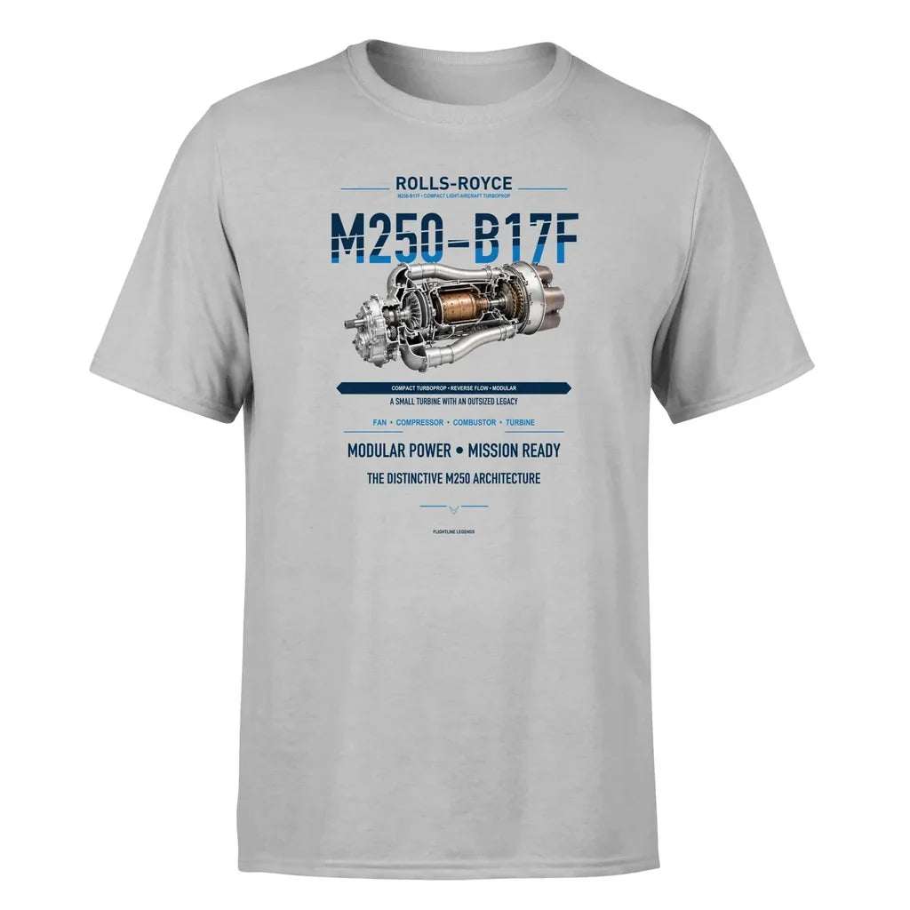 M250-B17F design on light gray single side