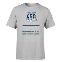 Thumbnail for Cessna Citation 650 - Citation III design on light gray double-side t-shirt, single-side print