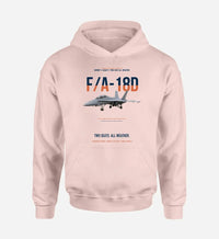 Thumbnail for F-A-18D HORNET design on pink hoodie single side
