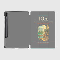 Thumbnail for Ioannina National Airport (IOA) design on gray samsung tablet tablet case