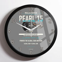 Thumbnail for PEARL 15 design on gray framed wall clock