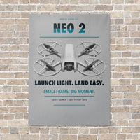 Thumbnail for DJI Neo 2 vertical canvas print - no frame - light gray background