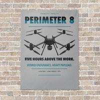 Thumbnail for Skyfront Perimeter 8 vertical canvas print - no frame - light gray background