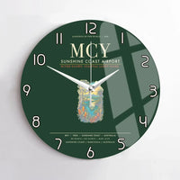Thumbnail for Sunshine Coast Airport MCY Wall-Clock No-Frame - Dark Green