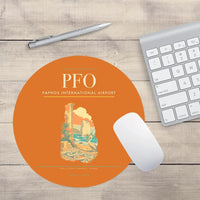 Thumbnail for Paphos International Airport (PFO) design on orange round mouse pad