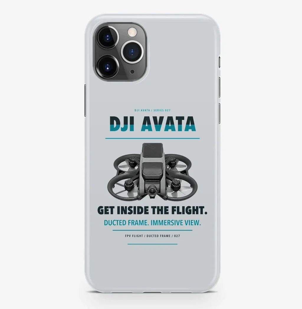 DJI Avata Case ProMax design on light gray iphone case promax