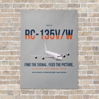 Thumbnail for RC-135V W Rivet Joint vertical canvas print - no frame - light gray background