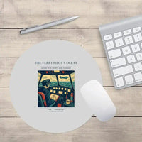 Thumbnail for VINTAGE G4368 - The Ferry Pilot's Ocean - Designed Mouse Pads design on lightgray round