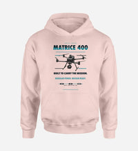 Thumbnail for DJI Matrice 400 design on pink hoodie single side