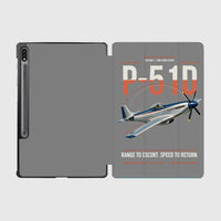 Thumbnail for P-51D Mustang design on gray samsung tablet tablet case