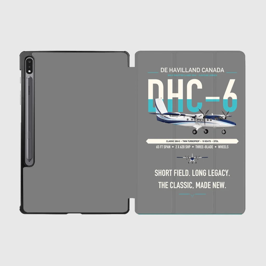 DHC-6 Twin Otter Classic 300-G design on gray samsung tablet tablet case