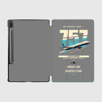 Thumbnail for Boeing 757-300 design on gray samsung tablet tablet case