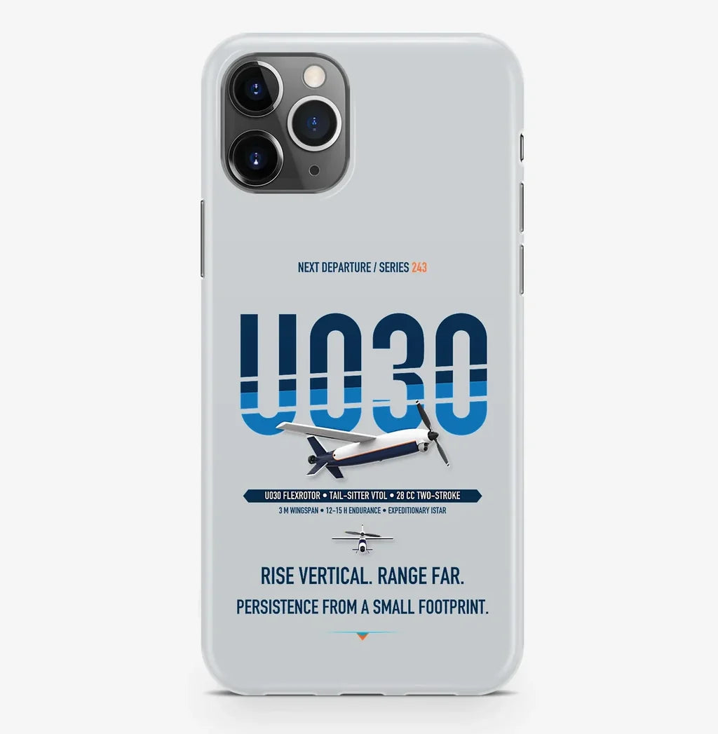 Airbus U030 Flexrotor Case ProMax design on light gray iphone case promax
