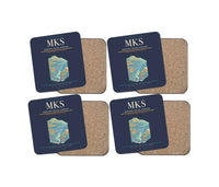 Thumbnail for Mekane Selam Airport MKS Coaster 4-Pieces-Set - Navy Blue