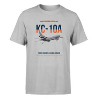 Thumbnail for KC-10A EXTENDER design on light gray double-side t-shirt, single-side print
