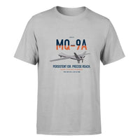 Thumbnail for MQ-9A Reaper design on light gray double-side t-shirt, single-side print