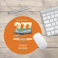 Thumbnail for Boeing 377 Stratocruiser design on orange round mouse pad