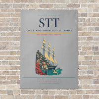 Thumbnail for Cyril E. King Airport STT — St. Thomas vertical canvas print - no frame - light gray background