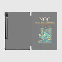 Thumbnail for Ireland West Airport Knock (NOC) design on gray samsung tablet tablet case