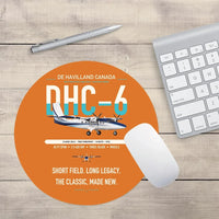Thumbnail for DHC-6 Twin Otter Classic 300-G design on orange round mouse pad